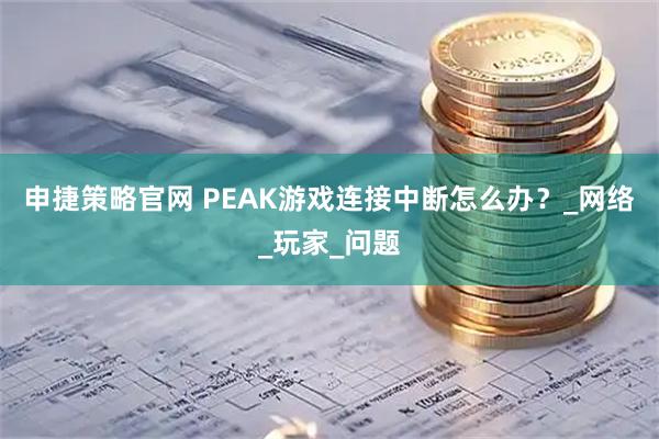 申捷策略官网 PEAK游戏连接中断怎么办？_网络_玩家_问题