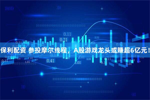 保利配资 参投摩尔线程，A股游戏龙头或赚超6亿元！